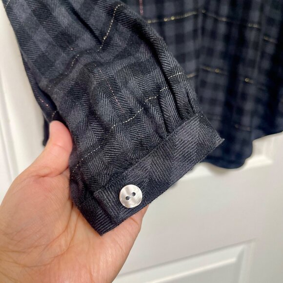 Rails Eloise‎ Long Sleeve Top in Onyx Lurex Size S - Picture 11 of 14